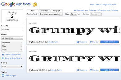 Использование Google Fonts 